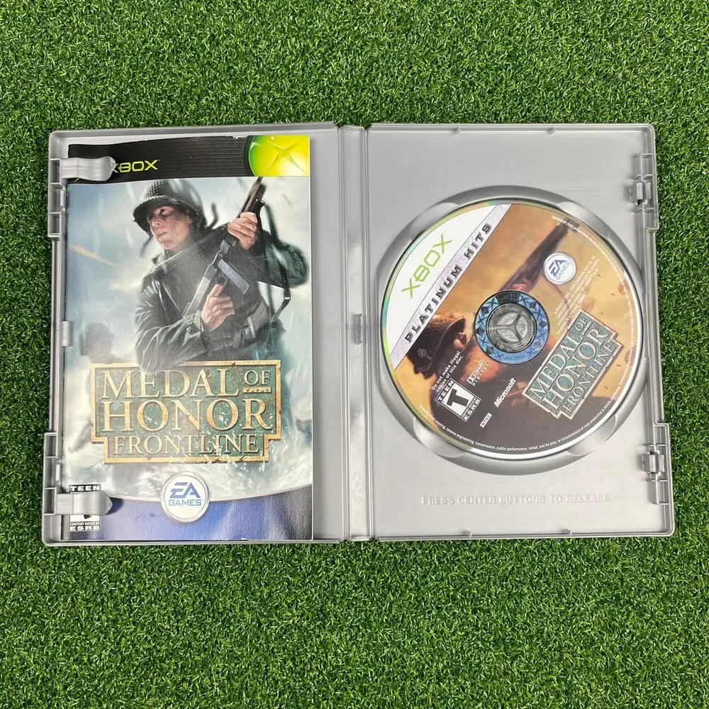 Medal of Honor: Frontline (Microsoft Xbox, 2002) Platinum Hits Complete Tested